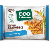 Вафли ECO-BOTANICA "Вафельные хлебцы злаковые с творожным сыром" с  жировой начинкой 75 г