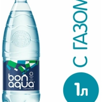 Вода питьевая BONAQUA газированная 1 л