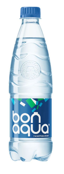 Вода питьевая BONAQUA газированная 0.5 л
