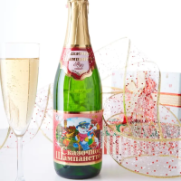 Напиток "Сказочное Шампанетто" детское шампанское Дюшес сильногазированный 0.75 л