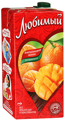 Напиток сокосодержащий ЛЮБИМЫЙ "Апельсиновое манго" 1.93 л