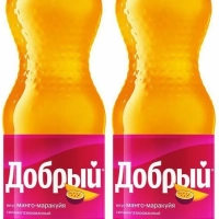Напиток ДОБРЫЙ "Манго-маракуйя" газированный 1 л