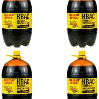 Квас ЖЕЛТАЯ БОЧКА живого брожения 3.5 л