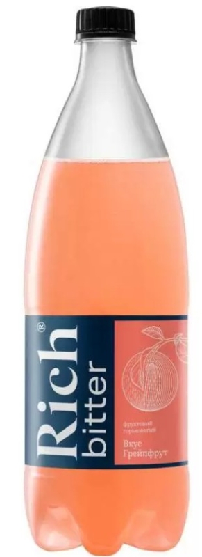 Напиток RICH "Bitter Грейпфрут" сильногазированный 1 л