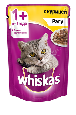 WHISKAS рагу с курицей 85 г WHISKAS рагу с курицей 85 г