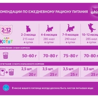 WHISKAS подушечки с молоком, индейкой и морковью 350 г