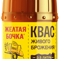 Квас ЖЕЛТАЯ БОЧКА живого брожения 3.5 л