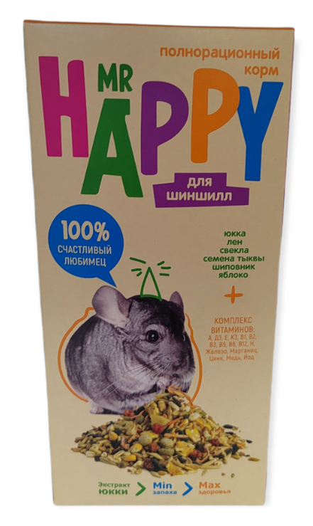Корм ЗООГРАД "Mr Happy" для шиншилл 400 г