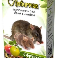 Зерносмесь ЛЮБИМЧИК с фруктами для крыс и мышей 400 г