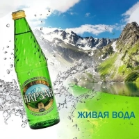 Вода питьевая Нарзан минеральная газированная бут. стекл. 0,5л