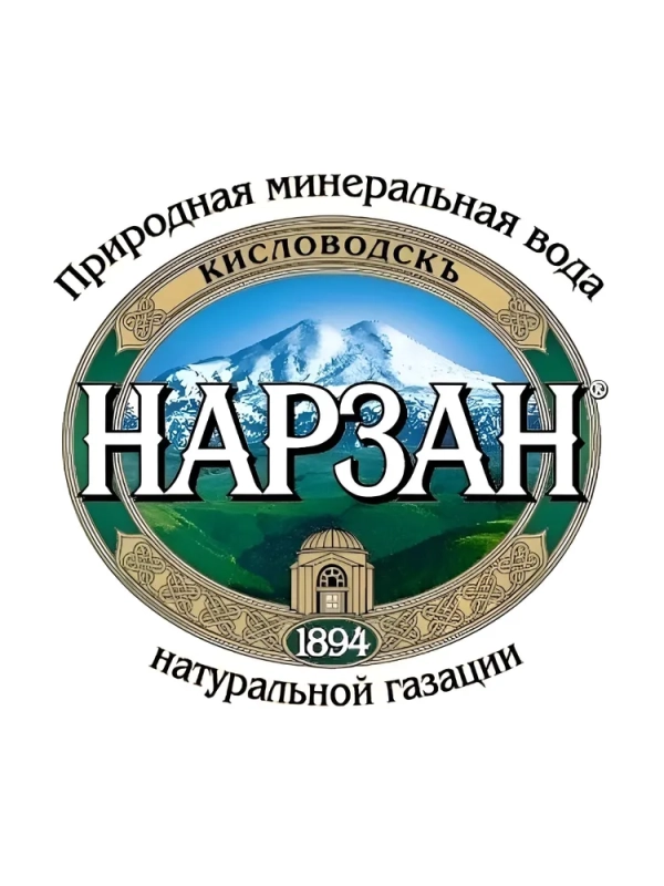 Вода питьевая Нарзан минеральная газированная бут. стекл. 0,5л