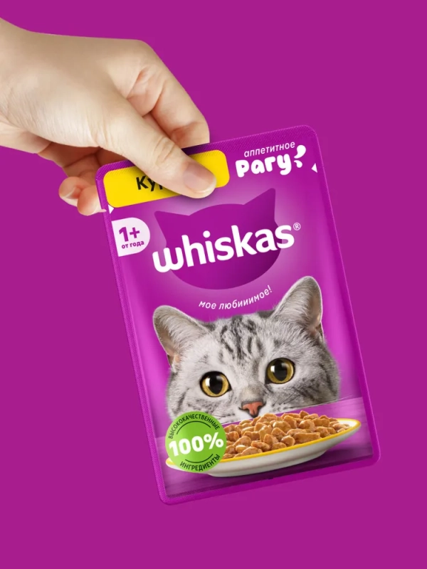 WHISKAS рагу с курицей 85 г WHISKAS рагу с курицей 85 г