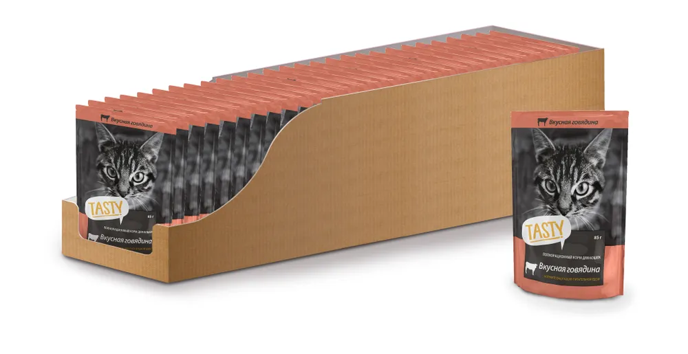 TASTY вкусная говядина 85 г TASTY вкусная говядина 85 г