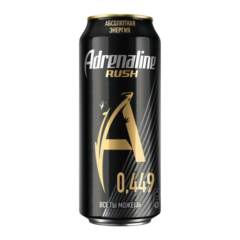 Напиток энергетический ADRENALINE Rush 0.449 л