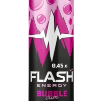 Флэш напиток энергетический  ENERGY "Bubble Gum" 0.45 л фиолетовый ж/б