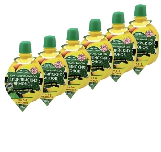 Сок АЗБУКА ПРОДУКТОВ сицилийских лимонов прямого отжима 200 мл