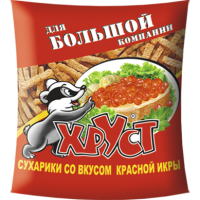 Сухарики ХРУСТ ржано-пшеничные красная икра 100 г