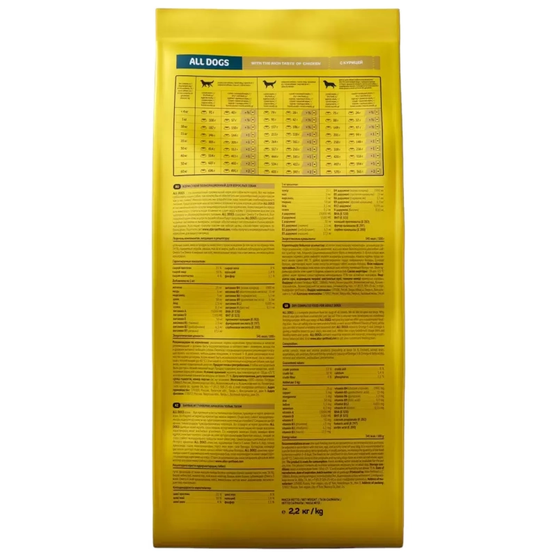 ALL DOGS "Adult Dogs" с курицей 2.2 кг