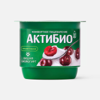 Биойогурт АКТИБИО с вишней 130 г 2,9%