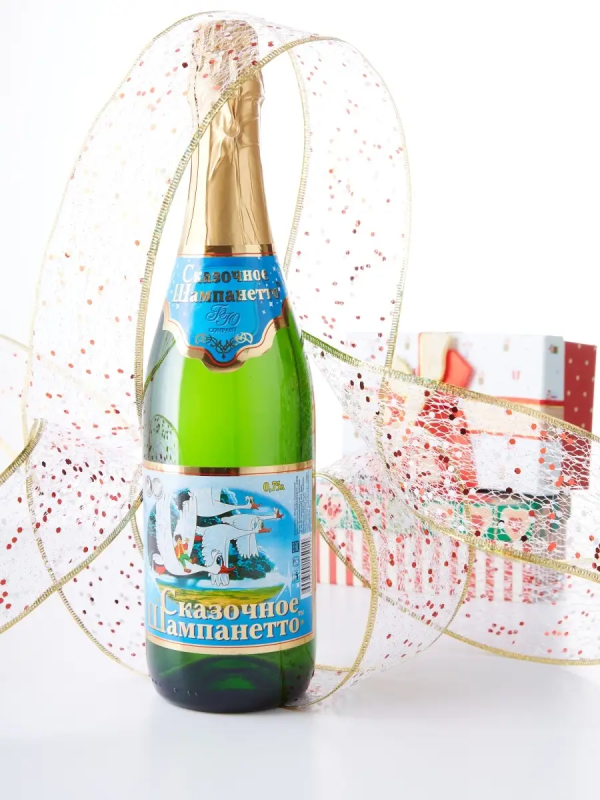 Напиток Напиток "Сказочное Шампанетто" детское шампанское Экстра ситро сильногазированный 0.75 л