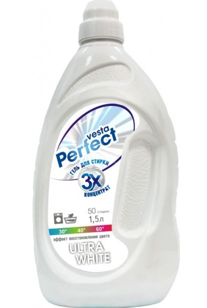 Гель для стирки VESTA "Perfect Ultra White" 1.5 л