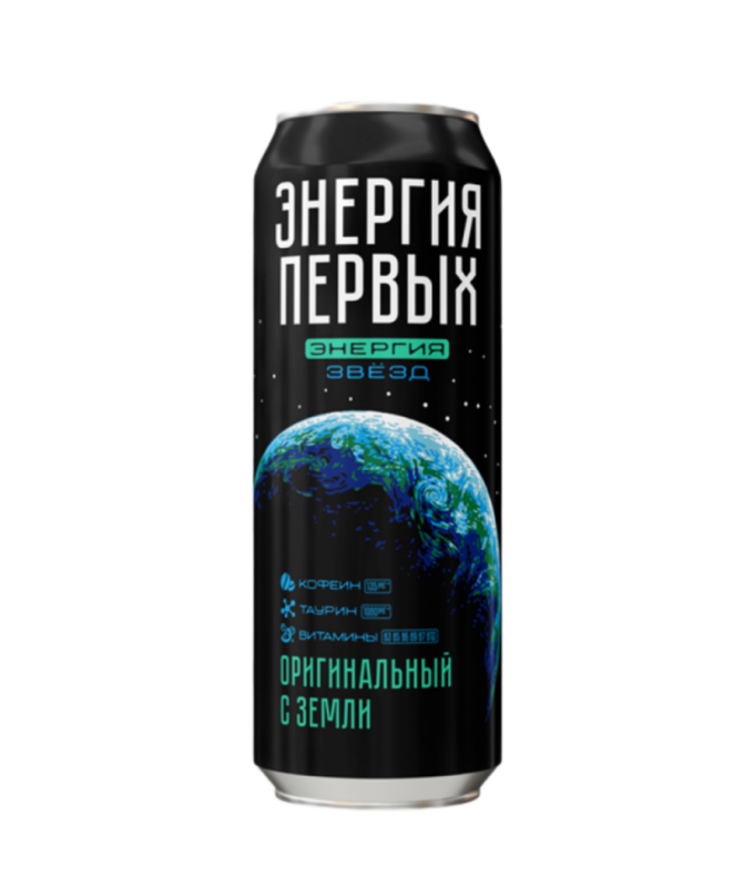 Напиток энергетический ЭНЕРГИЯ ПЕРВЫХ ЭНЕРГИЯ ЗВЕЗД "Оригинальный с Земли" 0.45 л