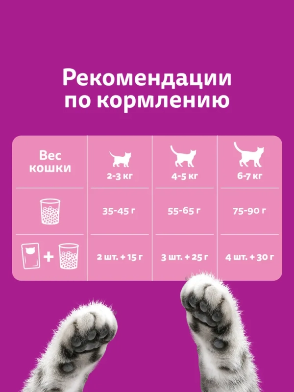WHISKAS подушечки с нежным паштетом "Аппетитное ассорти с курицей и индейкой" 800 г