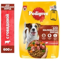 PEDIGREE с говядиной для собак мелких пород 600 г
