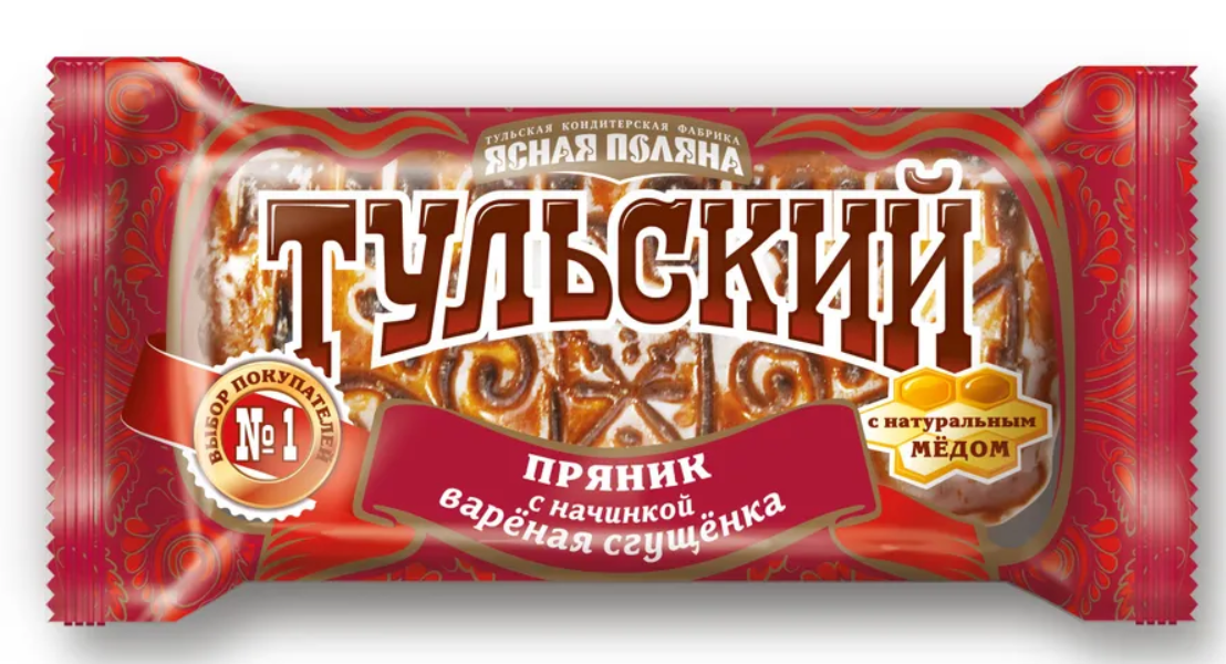Пряник ТУЛЬСКИЙ ПРЯНИК с начинкой вареная сгущенка 130 г