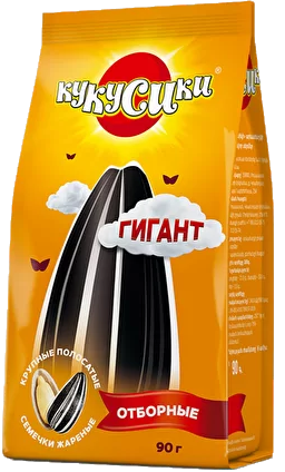 Семечки КУКУСИКИ жареные полосатые Гигант 90 г
