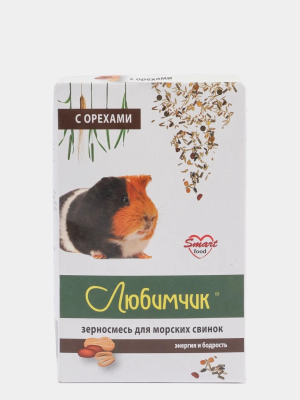 Зерносмесь ЛЮБИМЧИК с орехами для морских свинок 400 г
