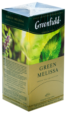 Чай зеленый GREENFIELD "Green Melissa" 25х1,5г