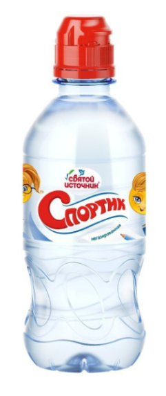 Вода питьевая СВЯТОЙ ИСТОЧНИК "Спортик" негазированная 0.33 л