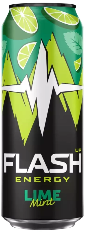 Флэш напиток энергетический Мятный лайм газированный  0,45л ж/б
