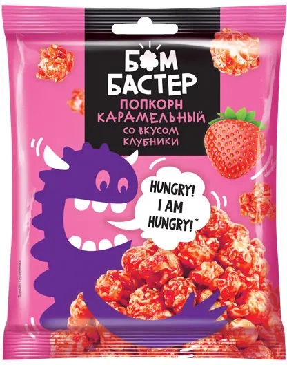 Попкорн БОМБАСТЕР клубника 50 г Попкорн БОМБАСТЕР клубника 50 г