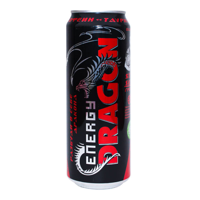 Энергетический напиток ENERGY DRAGON красный 0.45 л