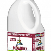 Молоко КУБАНСКИЙ МОЛОЧНИК отборное пастеризованное 3,4-6% 1,4л канистра