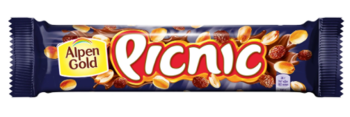 Батончик PICNIC с арахисом и изюмом в молочном шоколаде 38 г