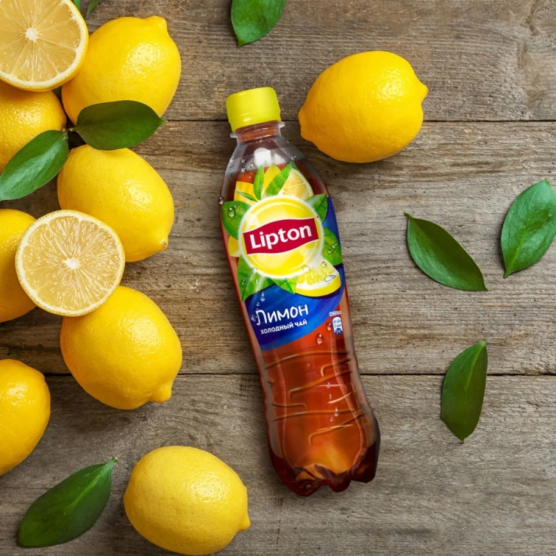 Холодный чай LIPTON чёрный лимон 0.5 л Холодный чай LIPTON чёрный лимон 0.5 л