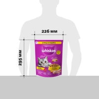 WHISKAS подушечки с нежным паштетом "Аппетитное ассорти с курицей и индейкой" 800 г
