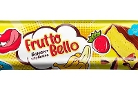 Батончик FRUTTO BELLO суфле со вкусом клубники и банана в шоколадной глазури 35 г