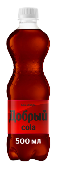Напиток ДОБРЫЙ "Кола без сахара" сильногазированный 0.5 л