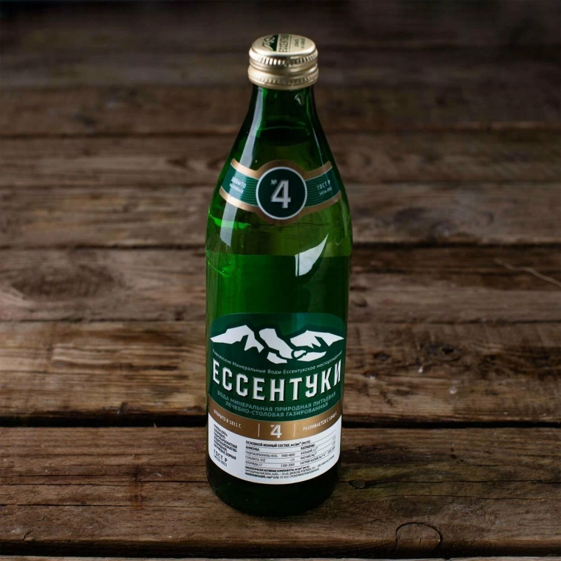 Вода минеральная ЕМВ "Галерея источников №4" лечебно-столовая газированная 0.5 л