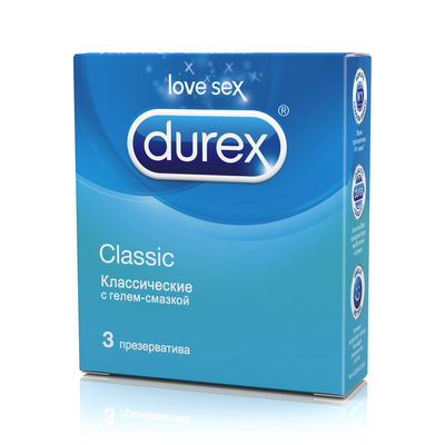 Презервативы Durex Classic классические уп.3