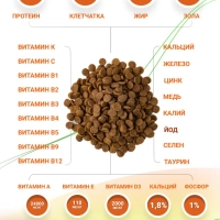 полнорационный сухой корм для активных кошек с индейкой