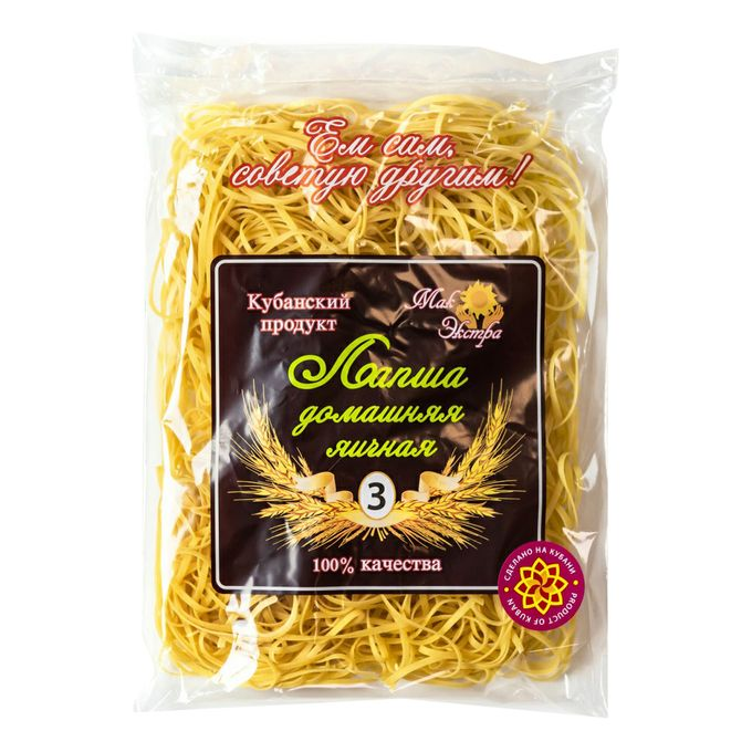 Лапша яичная домашняя № 3 300 гр МакЭкстра