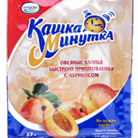 Хлопья КАШКА МИНУТКА овсяные быстрого приготовления с абрикосом 37 г