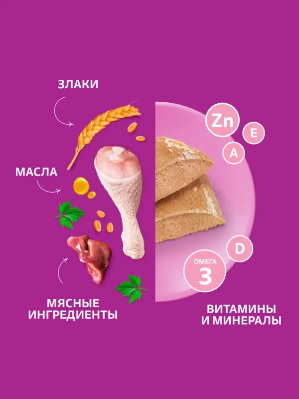 WHISKAS паштет с курицей для котят 75 г