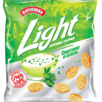 Сухарики КИРИЕШКИ Light пшенично-кукурузные сметана и зелень 33 г