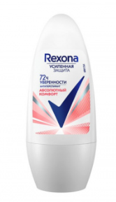 Дезодорант-антиперспирант REXONA "Абсолютный комфорт" женский 50 мл